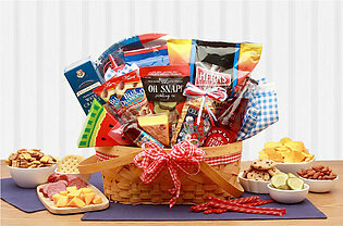 "Celebrate America Patriotic Picnic" Gift Basket