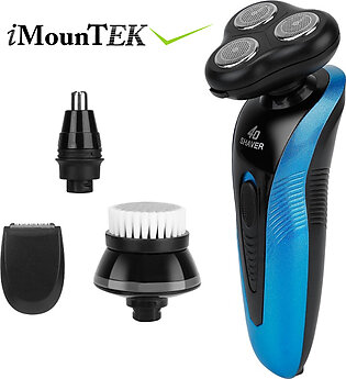 4-in-1 Electric Shaver, Beard Trimmer, Nose Trimmer & Facial Cleaner