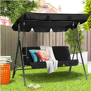 3-Person Adjustable Canopy Porch Swing