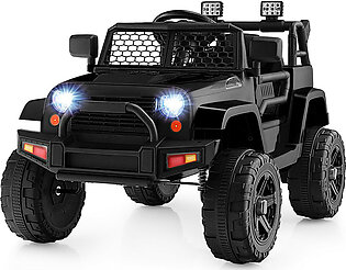 Kids' 12V Ride-on Truck with Remote and Headlights