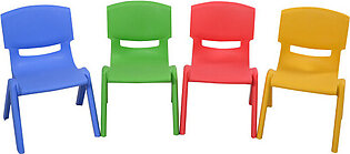 Kids' Plastic Chairs (Set of 4)