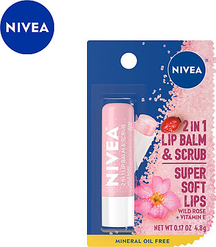 Nivea® 2-in-1 Lip Balm & Scrub for Super Soft Lips, 0.17 oz. (3-Pack)