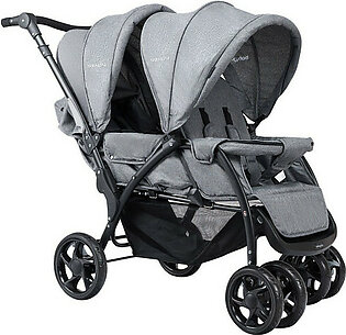 Foldable Lightweight Front/Back Double Seat Baby Stroller Pram