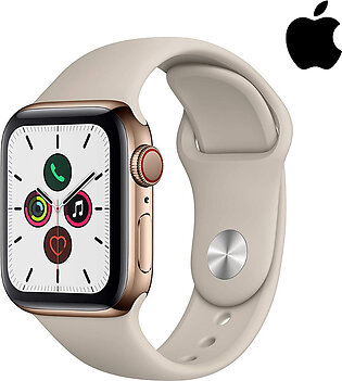Apple® Watch Series 5, 4G LTE + GPS, 40mm – Gold Stainless Steel Case