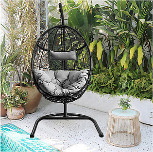 Hanging Egg Swing Chair with Stand
