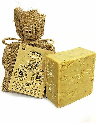 Black Seed Soap Bar Organic Natural Vegan Traditional Handmade Antique – Antibacterial, Effective For Acne – Absolutely No Chemicals! Pure Natural Soap!