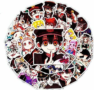 100 Pcs Toilet-bound Hanako-kun Stickers for Kids Teens Adults Boys Girls Gift,Stickers Pack for Laptop,Skateboard,Luggage,Car,Bike,Cup, Water Bottle Decor,Anime Vinyl Waterproof Sticker Decals