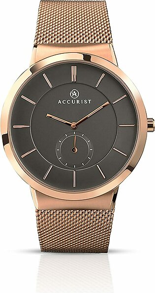 Accurist Mens Analogue Classic Japanese Quartz Watch with Stainless Steel Strap 7016.01