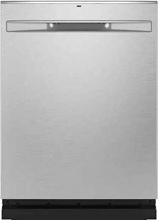 GE - Stainless Steel Interior Fingerprint Resistant Dishwasher with Hidden Controls - Stainless steel