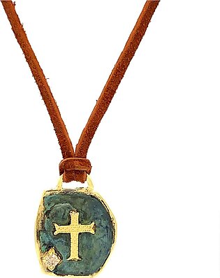 Artifact Medallion Leather Necklace