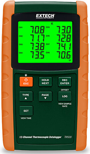 Extech TM500-NIST 12-Channel Datalogging Thermometer