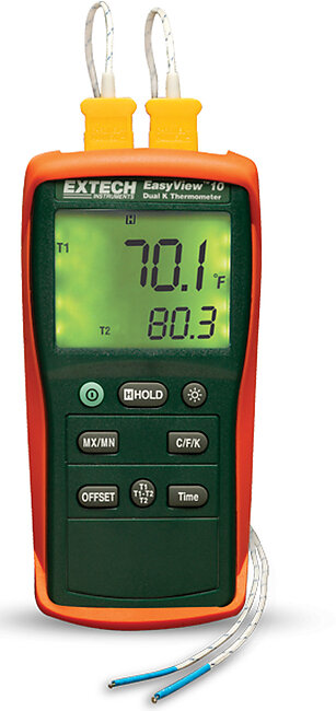Extech EA10 EasyView™ Dual Input Thermometers