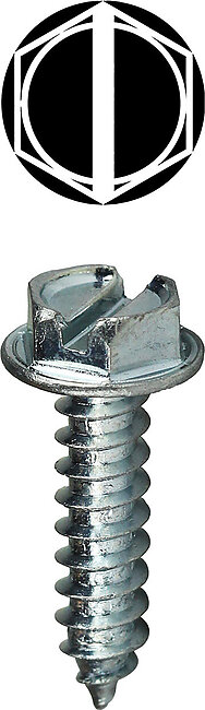 L.H. Dottie HWSMS634 #6 x 3/4'' Phillips/Slotted Hex Washer Head Sheet Metal Screw, 100 Pack