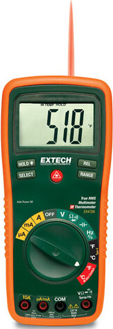 Extech EX470A-NIST 12 Function True RMS Professional MultiMeter + InfraRed Thermometer