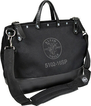 Klein 510216SPBLK 16" Deluxe Black Canvas Tool Bag