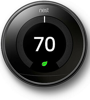 Google Nest Learning Thermostat - Black