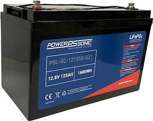 Power Sonic PSL-SC-121250-G31 M8 12.8V 125Ah Group 31 Lithium Battery