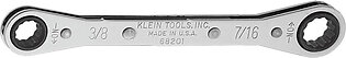 Klein 68201 3/8" x 7/16" Ratcheting Box Wrench