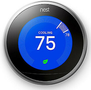 Google Nest Learning Thermostat - Stainless Steel