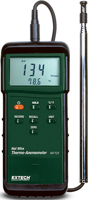Extech 407123 Heavy Duty Hot Wire Thermo-Anemometer