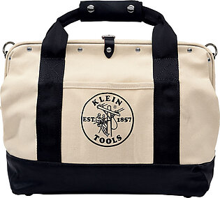 Klein 50031 18" Leather-Bottom Canvas Tool Bag