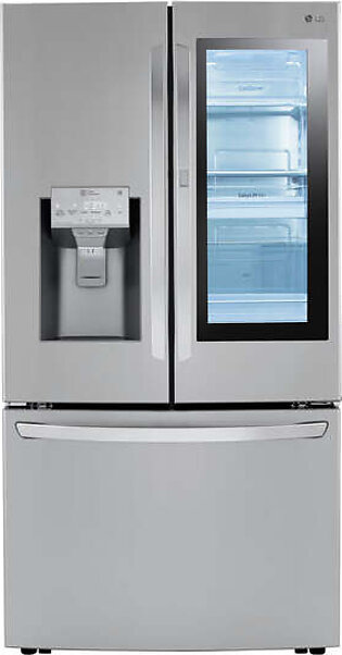 LG 36 Inch Counter-Depth French Door Refrigerator in Stainless Steel 30 Cu. Ft. (LRFVS3006S)