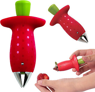 Strawberry Hullers Metal Plastic Fruit Leaf Knife StemGadget Kitchen Cooking Tool