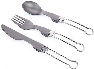 Spoon Fork Knife Set Titanium Outdoor Equipment