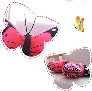 Butterfly Plush Pillow – Lifelike Colorful Soft Stuffed Butterfly Toy – Blue