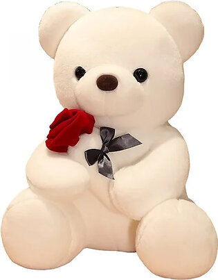 Valentine’s Day Teddy Bear – Doll Plush Toy Confession Rose Flower Hug Panda Doll for Girlfriend Worldwide Valentine’s Day gift