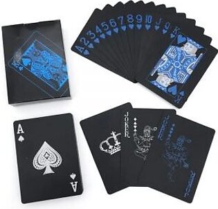 Playing Poker Card Deck – Blue Silver Poker Suit Plastic Magic Waterproof Deck Of Card Magic Water Gift Collection