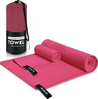 Yoga Towel Fitness Mat Quick Dry Soft Microfiber Gym Towel Pink