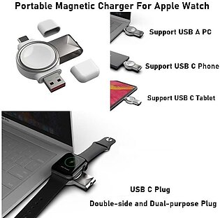 Portable USB Wireless Magnetic Charger Pad for Apple Watch 3W