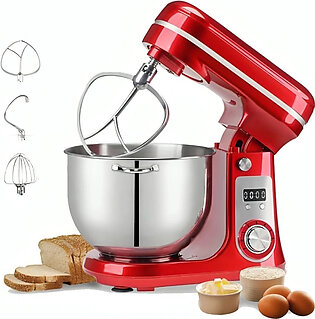 Kitchen Stand Mixer Quiet Motor Blender 6-Speed LCD Screen, 1200W DC Planetary Mixing, 6L Capacity