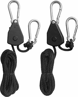 Pulley Ratchets Rope Lock Tie Down Strap Heavy Duty Adjustable Rope Hanger