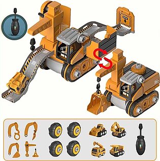 Construction Building Toys with Electric Drill Transform Truck Toy Sets