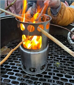 Portable Wood Stove Firewoods Furnace Outdoor Camping Cooking Burner