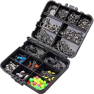 Fishing Kit Accessories Set with Tackle Box