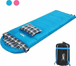 Sleeping Bag With Pillow Lightweight & Portable Backpacking 4 Season