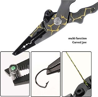 Fishing Pliers Line Cutter Foldable Alloy Fish Hook Remover