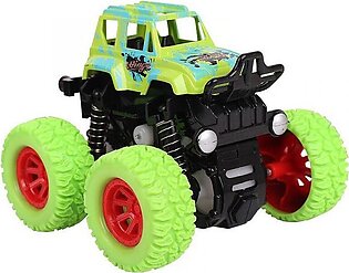 Monster Truck Friction Powered Toy Inertia Cars Push and Go Vehicles for Kids
