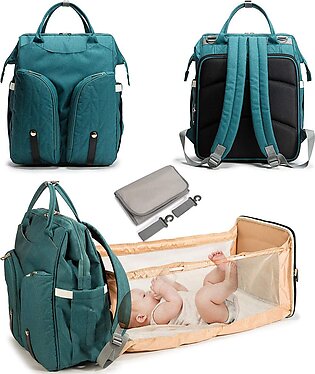 Portable Crib Diaper Bag Backpack 3 in 1 Expandable Multifunctional Large Capacity