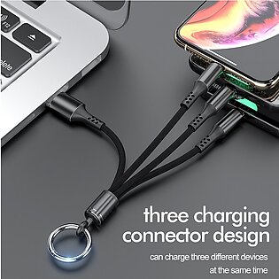 Phone Charger 3 in 1 Portable For iPhone Samsung Xiaomi