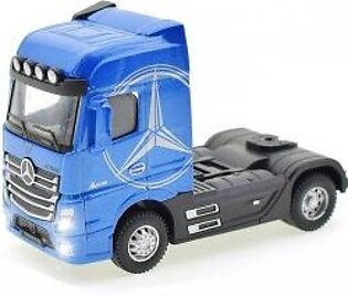 Diecast Alloy Truck Head Model Toy Container Truck Pull Back With Light