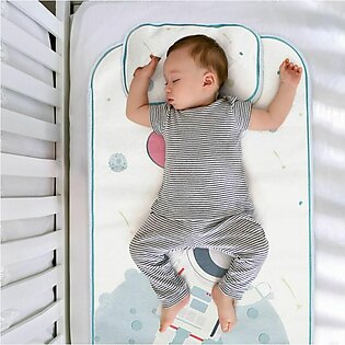 Crib Mat Kit Baby Fitted Sheet Pillow