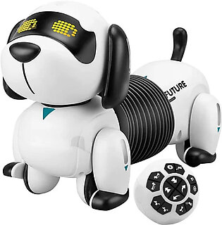 Remote Control Robot Puppy Dog RC Interactive Smart Electronic Robot for Kids Singing Programmable Electronic Pets with Sound