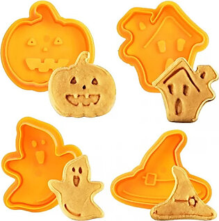 Pumpkin Ghost Theme Plastic Cookie Cutter Halloween Party Decoration