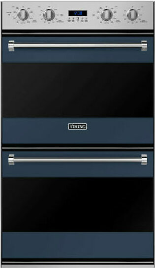 30"W. Double Electric Thermal-Convection Oven-Slate Blue