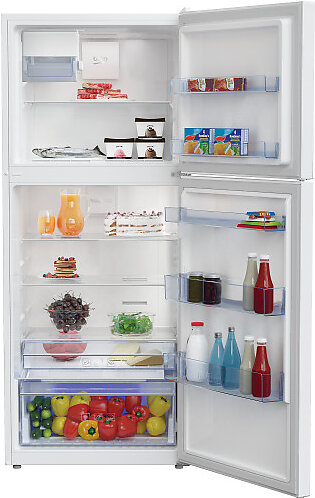 28" Freezer Top White Refrigerator with Auto Ice Maker