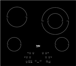 24" Built-In Electric Cooktop with 4 Burners and Touch Control